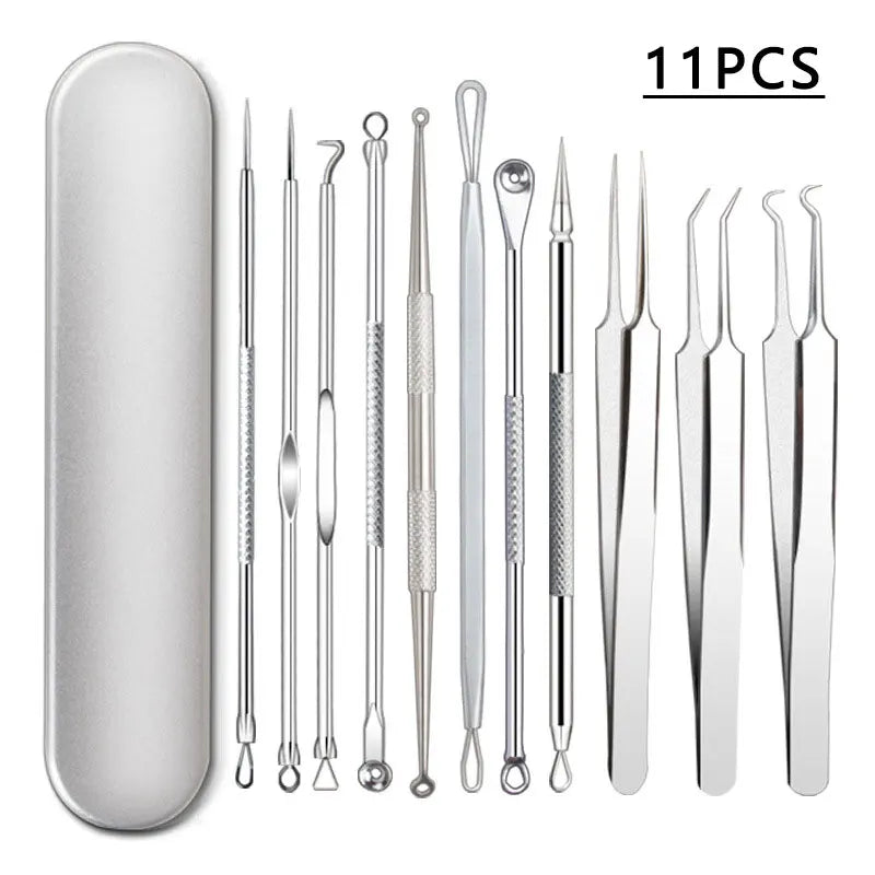 Stainless Steel  Pimple/Blackhead Removal Needle Kit