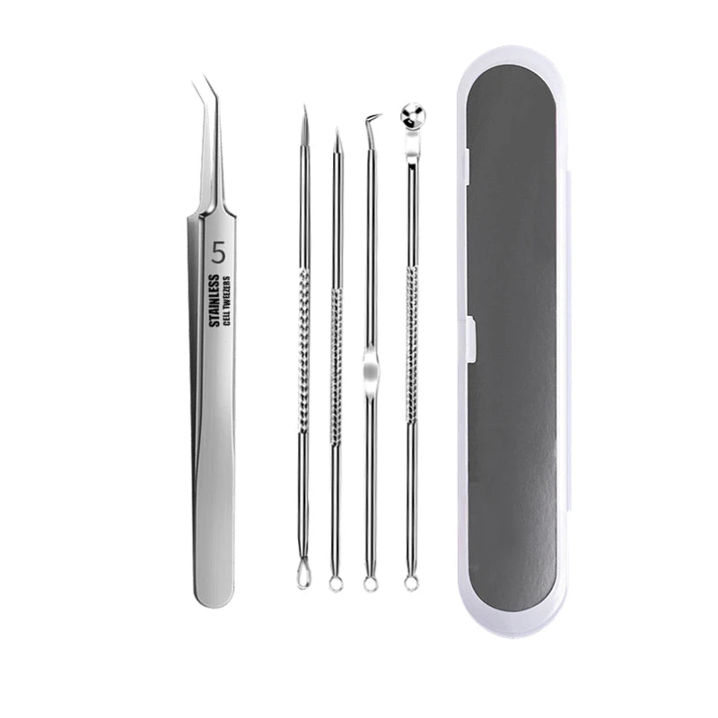 Stainless Steel  Pimple/Blackhead Removal Needle Kit