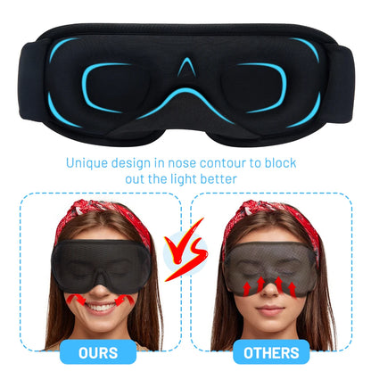 Breathable 3D Black Out Sleeping Mask