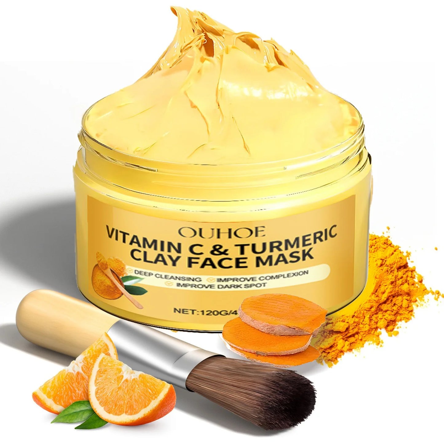 Turmeric + Vitamin C Deep Cleaning Exfoliating facial mask