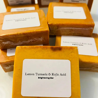 Turmeric Kojic Acid Handmade Shower and Facial Soap