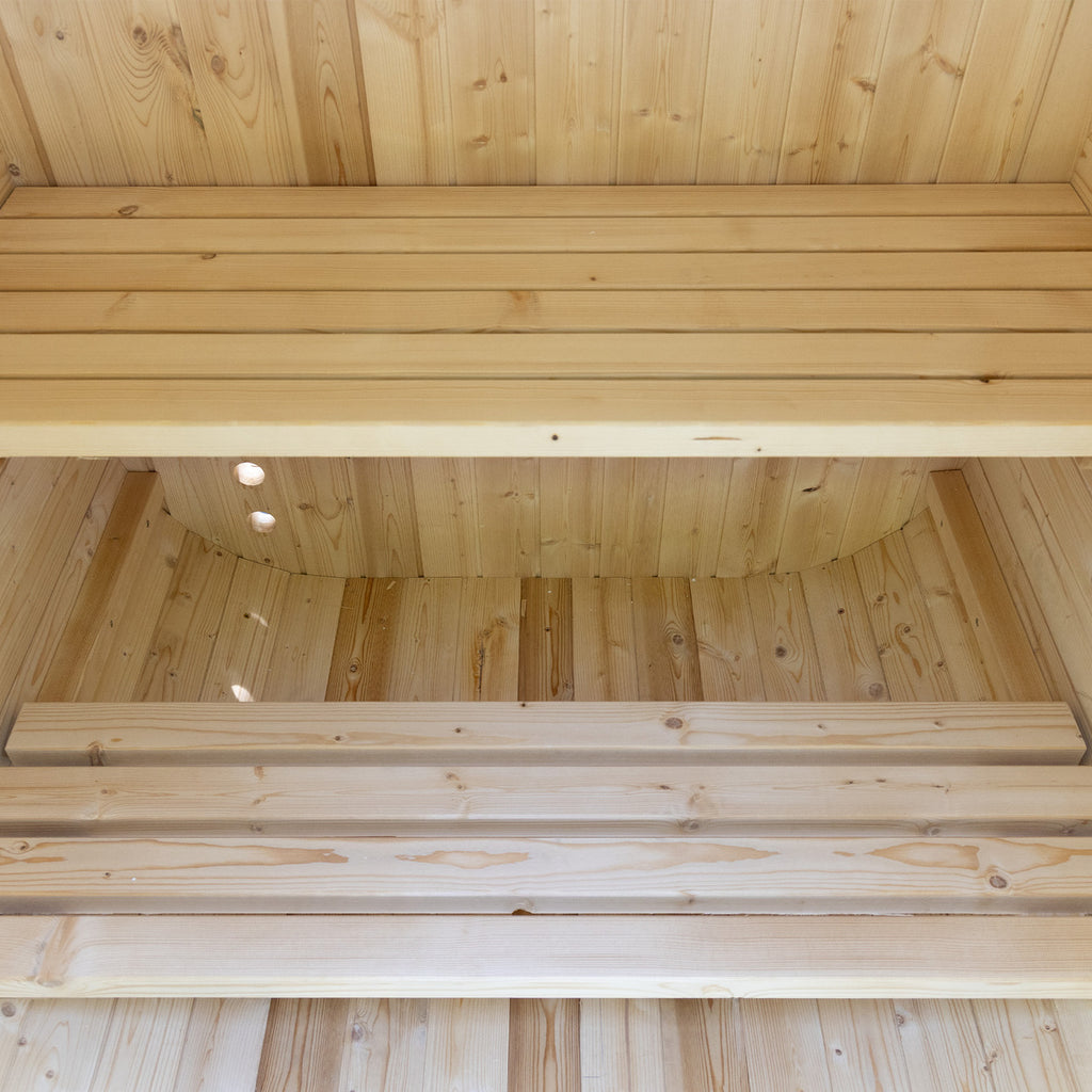Auris One Outdoor Barrel Sauna — 1-2 Person Cedar Sauna