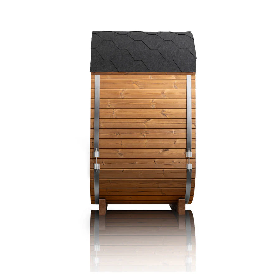 Auris One Outdoor Barrel Sauna — 1-2 Person Cedar Sauna